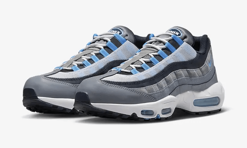 The texture is unique! The official image of the new gray-blue Air Max 95 has been revealed!